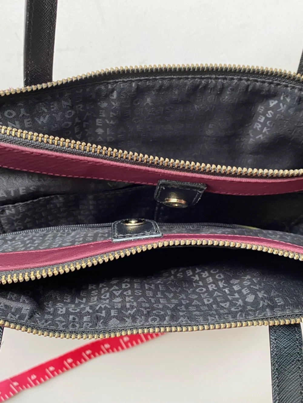 Kate Spade Wilson Road Alyse Satchel in Deep Plum Nylon